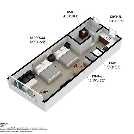 Deco Beachside Apt, W/2 Queen Beds, Washer/Dryer Miami Beach Extérieur photo